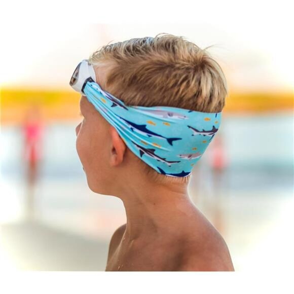 Swim Goggles with Fabric Strap Adult & Kids Swim Goggles Beach Summer Goggles - Picture 5 of 7